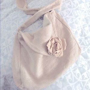 OOAK handmade Romantic crossbody bag from April Cornell